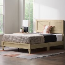 california king platform bed with headboard wood